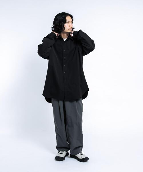 EKAL（エカル）の「SOLOTEXツイルレギュラーカラーシャツ（シャツ/ブラウス・メンズ・ブラック/ネイビー・MEDIUM/LARGE）」の21枚目の写真