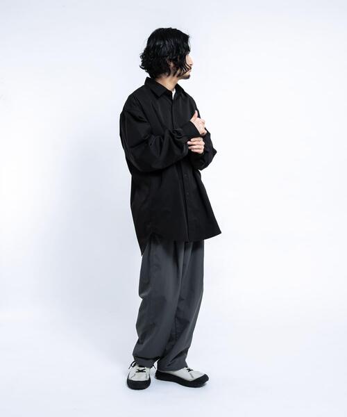 EKAL（エカル）の「SOLOTEXツイルレギュラーカラーシャツ（シャツ/ブラウス・メンズ・ブラック/ネイビー・MEDIUM/LARGE）」の22枚目の写真