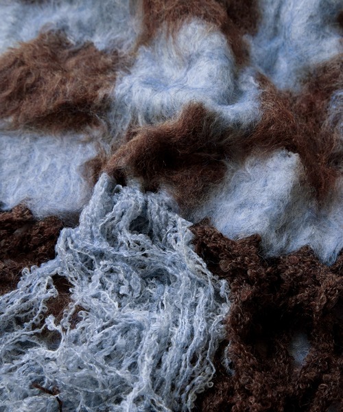 etoll.（エトル）の「起毛チェックマフラー（マフラー・レディース・グレー/ブルー/ベージュ・FREE）」の20枚目の写真