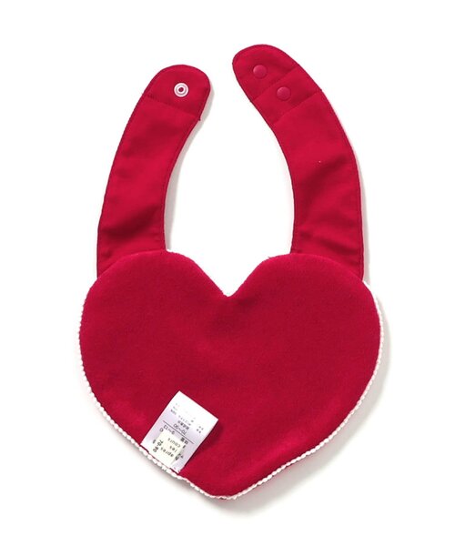 apres les cours（アプレレクール）の「ハートモチーフスタイ（スタイ/よだれかけ・キッズ・レッド・90）」の7枚目の写真