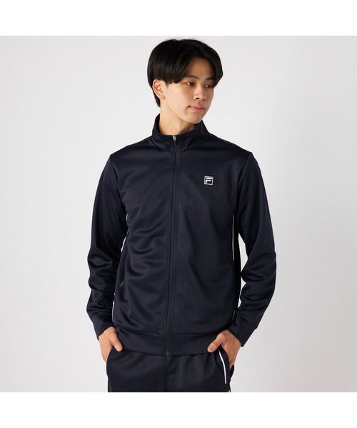 FILA（フィラ）の「FILA フィラ スポーツ 軽量 パイピング ジャージ ジャケット（ジャージ・メンズ・ブラック/チャコールグレー/ネイビー・M/L/LL）」の3枚目の写真