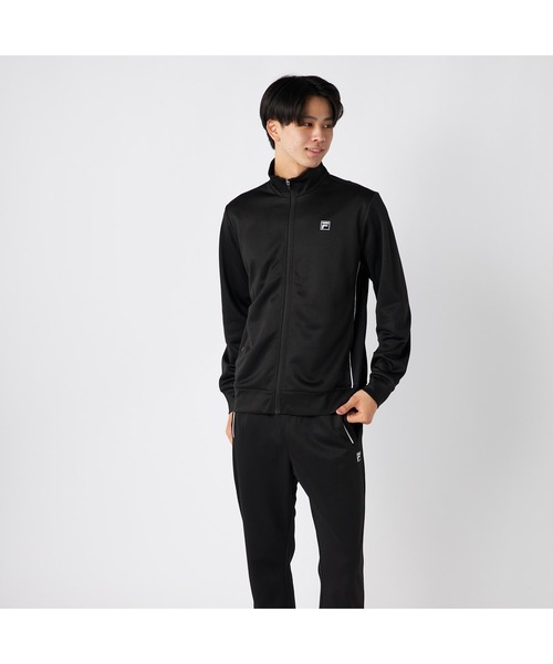 FILA（フィラ）の「FILA フィラ スポーツ 軽量 パイピング ジャージ ジャケット（ジャージ・メンズ・ブラック/チャコールグレー/ネイビー・M/L/LL）」の6枚目の写真