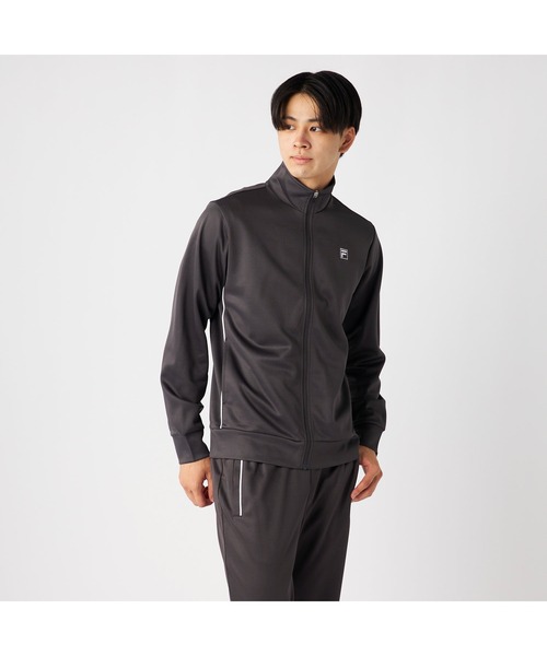 FILA（フィラ）の「FILA フィラ スポーツ 軽量 パイピング ジャージ ジャケット（ジャージ・メンズ・ブラック/チャコールグレー/ネイビー・M/L/LL）」の9枚目の写真