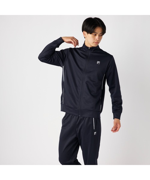 FILA（フィラ）の「FILA フィラ スポーツ 軽量 パイピング ジャージ ジャケット（ジャージ・メンズ・ブラック/チャコールグレー/ネイビー・M/L/LL）」の13枚目の写真