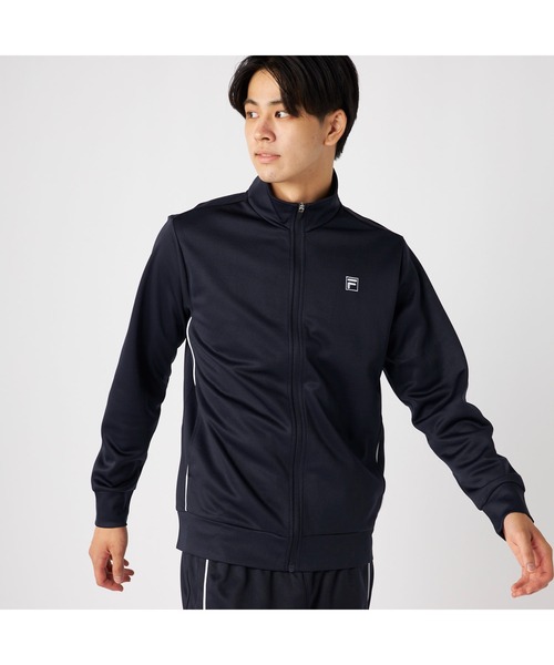 FILA（フィラ）の「FILA フィラ スポーツ 軽量 パイピング ジャージ ジャケット（ジャージ・メンズ・ブラック/チャコールグレー/ネイビー・M/L/LL）」の12枚目の写真