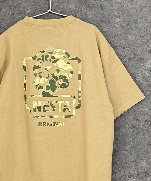 NESTA BRAND（ネスタブランド）の「【NESTA BRAND/ネスタブランド】オーバーサイズ Tシャツ（Tシャツ/カットソー・キッズ・ホワイト系その他/ホワイト系その他3/グレー系その他2/チャコール/ベージュ/ネイビー/ブルー系その他/オフホワイト/ホワイト系その他2/ブラック系その他/ブラック系その他3/杢グレー/ダークグリーン/ブラック/ブラック系その他2/グレー系その他・110/120/130/140/150/160）」の13枚目の写真