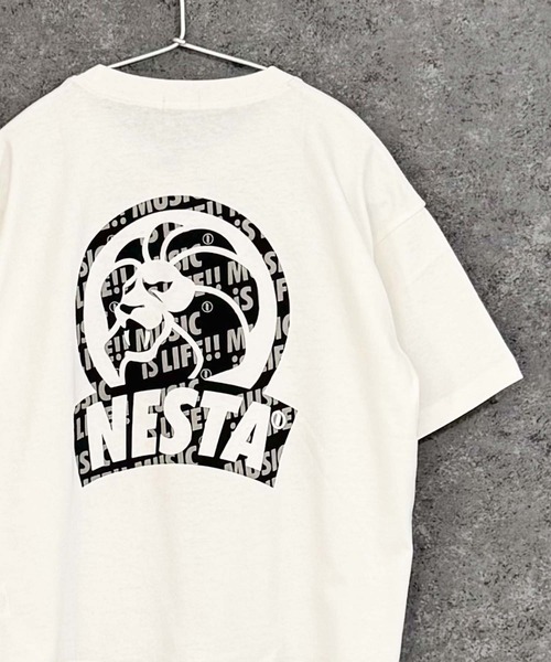 NESTA BRAND（ネスタブランド）の「【NESTA BRAND/ネスタブランド】オーバーサイズ Tシャツ（Tシャツ/カットソー・キッズ・ホワイト系その他/ホワイト系その他3/グレー系その他2/チャコール/ベージュ/ネイビー/ブルー系その他/オフホワイト/ホワイト系その他2/ブラック系その他/ブラック系その他3/杢グレー/ダークグリーン/ブラック/ブラック系その他2/グレー系その他・110/120/130/140/150/160）」の3枚目の写真