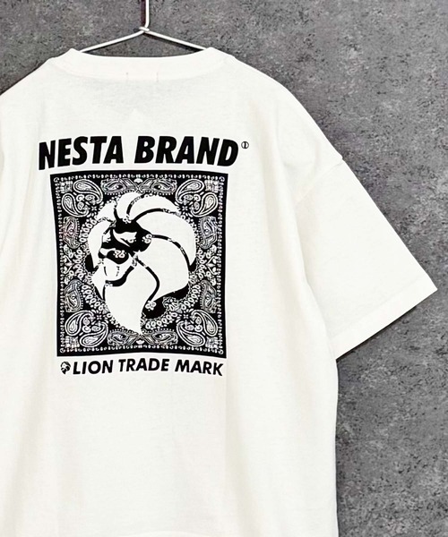 NESTA BRAND（ネスタブランド）の「【NESTA BRAND/ネスタブランド】オーバーサイズ Tシャツ（Tシャツ/カットソー・キッズ・ホワイト系その他/ホワイト系その他3/グレー系その他2/チャコール/ベージュ/ネイビー/ブルー系その他/オフホワイト/ホワイト系その他2/ブラック系その他/ブラック系その他3/杢グレー/ダークグリーン/ブラック/ブラック系その他2/グレー系その他・110/120/130/140/150/160）」の5枚目の写真