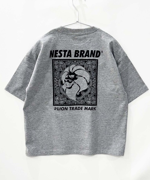 NESTA BRAND（ネスタブランド）の「【NESTA BRAND/ネスタブランド】オーバーサイズ Tシャツ（Tシャツ/カットソー・キッズ・ホワイト系その他/ホワイト系その他3/グレー系その他2/チャコール/ベージュ/ネイビー/ブルー系その他/オフホワイト/ホワイト系その他2/ブラック系その他/ブラック系その他3/杢グレー/ダークグリーン/ブラック/ブラック系その他2/グレー系その他・110/120/130/140/150/160）」の22枚目の写真