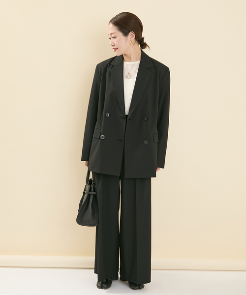 JOURNAL STANDARD（ジャーナルスタンダード）の「2WAYトロスラックス（スラックス・レディース・チャコールグレー/ブラック/ネイビー・36/38）」の4枚目の写真