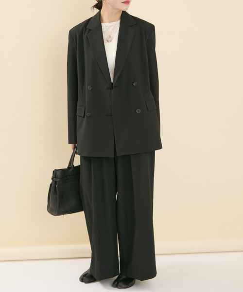 JOURNAL STANDARD（ジャーナルスタンダード）の「2WAYトロスラックス（スラックス・レディース・チャコールグレー/ブラック/ネイビー・36/38）」の9枚目の写真