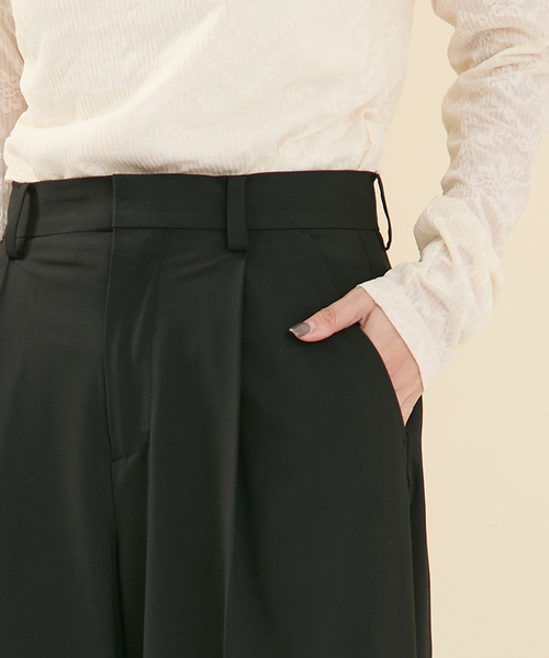 JOURNAL STANDARD（ジャーナルスタンダード）の「2WAYトロスラックス（スラックス・レディース・チャコールグレー/ブラック/ネイビー・36/38）」の12枚目の写真