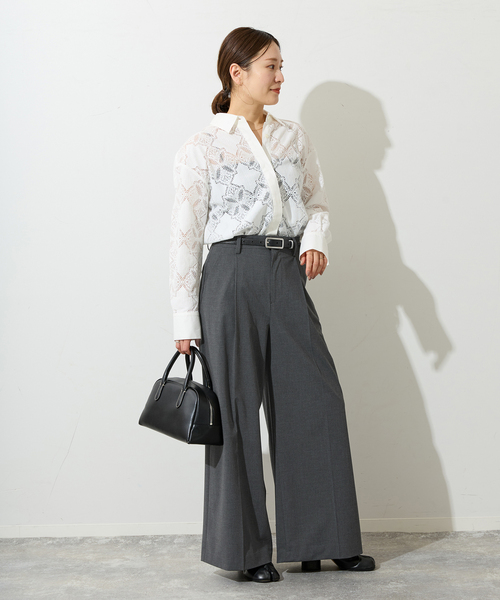 JOURNAL STANDARD（ジャーナルスタンダード）の「2WAYトロスラックス（スラックス・レディース・チャコールグレー/ブラック/ネイビー・36/38）」の15枚目の写真