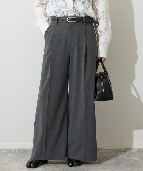 JOURNAL STANDARD（ジャーナルスタンダード）の「2WAYトロスラックス（スラックス・レディース・チャコールグレー/ブラック/ネイビー・36/38）」の17枚目の写真