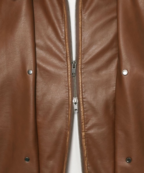 HARE（ハレ）の「レイヤードトレンチブルゾン(HARE)（ブルゾン・メンズ・ブラック・FREE）」の21枚目の写真