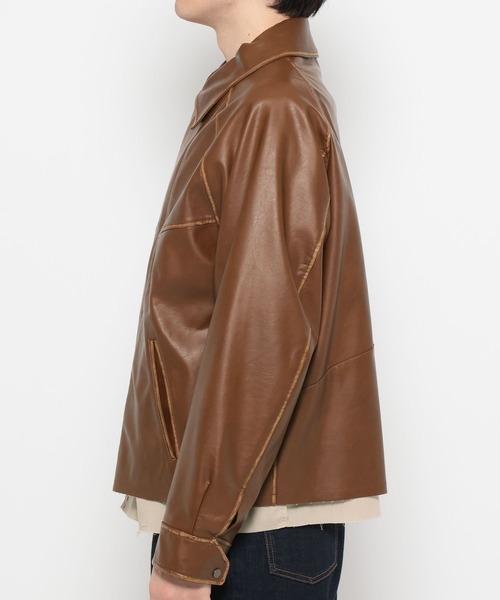 HARE（ハレ）の「レイヤードトレンチブルゾン(HARE)（ブルゾン・メンズ・ブラック・FREE）」の13枚目の写真