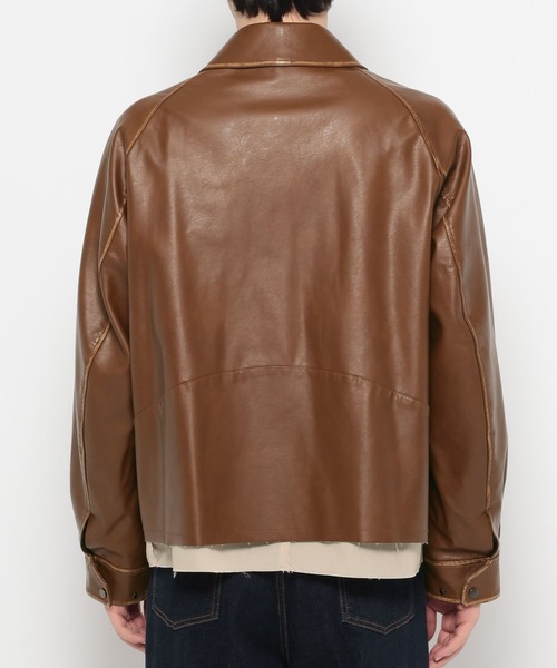 HARE（ハレ）の「レイヤードトレンチブルゾン(HARE)（ブルゾン・メンズ・ブラック・FREE）」の14枚目の写真