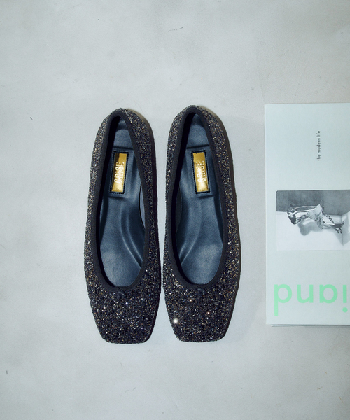 GRISE（グリーズ）の「《追加》GRISEスクエアグリッターフラット（その他シューズ・レディース・ネイビー/オレンジ/シルバー・22.5cm/22cm/25cm/24.5cm/23.5cm/23cm/24cm）」の8枚目の写真