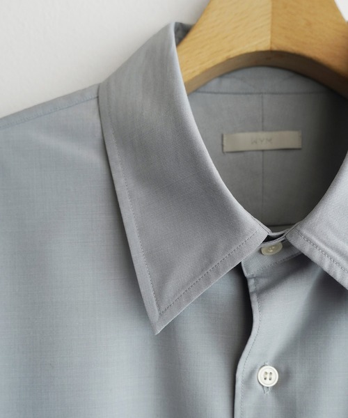 WYM LIDNM（ウィム バイ リドム）の「MICRO SPAN BASIC SHIRT（シャツ/ブラウス・メンズ・チャコール/ナチュラル/サックスブルー/グレイッシュブルー・S/L/M）」の22枚目の写真