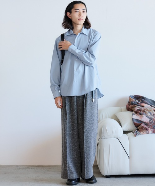 MICRO SPAN BASIC SHIRT（シャツ/ブラウス）｜WYM LIDNM（ウィム バイ