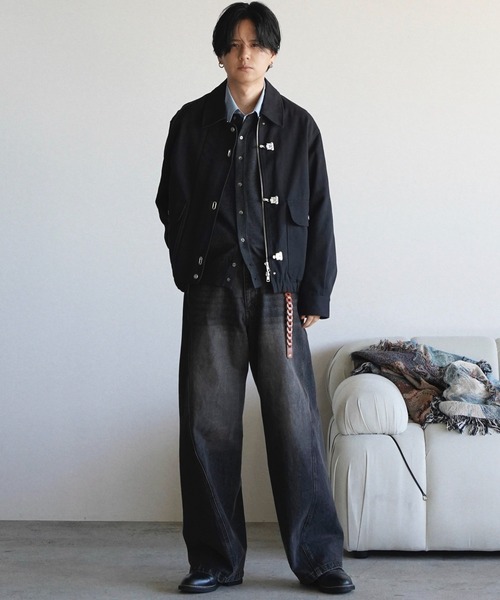 WYM LIDNM（ウィム バイ リドム）の「MICRO SPAN BASIC SHIRT（シャツ/ブラウス・メンズ・チャコール/ナチュラル/サックスブルー/グレイッシュブルー・S/L/M）」の7枚目の写真
