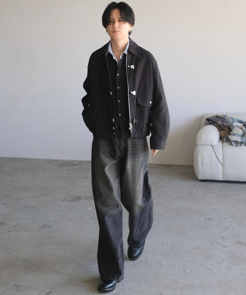 WYM LIDNM（ウィム バイ リドム）の「MICRO SPAN BASIC SHIRT（シャツ/ブラウス・メンズ・チャコール/ナチュラル/サックスブルー/グレイッシュブルー・S/L/M）」の13枚目の写真