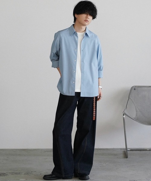 WYM LIDNM（ウィム バイ リドム）の「MICRO SPAN BASIC SHIRT（シャツ
