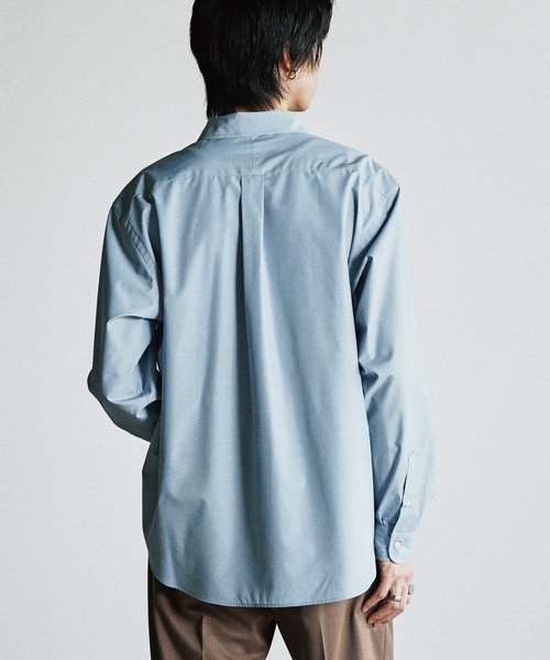 WYM LIDNM（ウィム バイ リドム）の「MICRO SPAN BASIC SHIRT（シャツ/ブラウス・メンズ・チャコール/ナチュラル/サックスブルー/グレイッシュブルー・S/L/M）」の19枚目の写真
