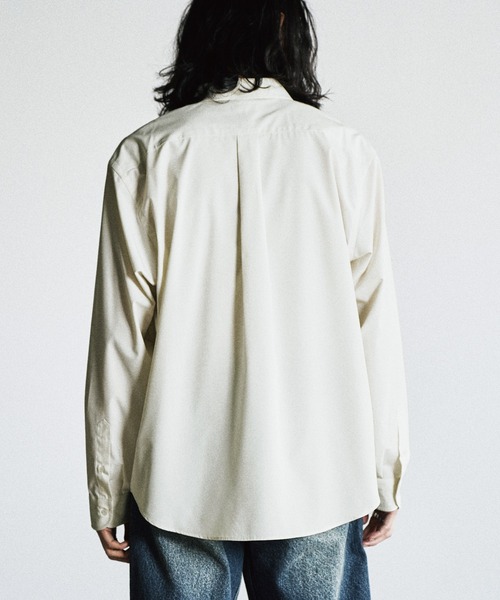 WYM LIDNM（ウィム バイ リドム）の「MICRO SPAN BASIC SHIRT（シャツ/ブラウス・メンズ・チャコール/ナチュラル/サックスブルー/グレイッシュブルー・S/L/M）」の17枚目の写真