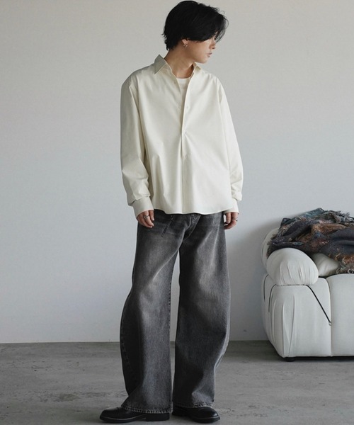 MICRO SPAN BASIC SHIRT（シャツ/ブラウス）｜WYM LIDNM（ウィム バイ