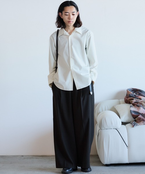 MICRO SPAN BASIC SHIRT（シャツ/ブラウス）｜WYM LIDNM（ウィム バイ
