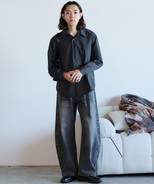 MICRO SPAN BASIC SHIRT（シャツ/ブラウス）｜WYM LIDNM（ウィム バイ