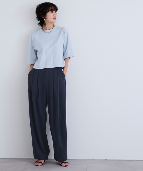 UR'S（ユアーズ）の「ドロストタックとろみパンツ（その他パンツ・レディース・ブラック/ネイビー/ホワイト・L/M/S）」の18枚目の写真