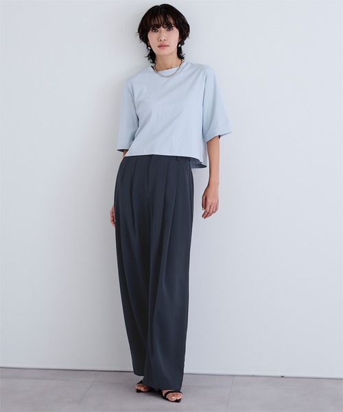 UR'S（ユアーズ）の「ドロストタックとろみパンツ（その他パンツ・レディース・ブラック/ネイビー/ホワイト・L/M/S）」の19枚目の写真