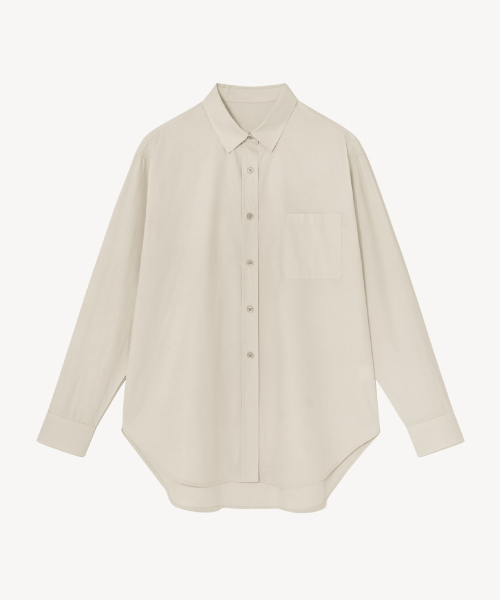 RIDIFI(リディフィ)の「ポケットディテールコットンシャツ (ベージュ)(シャツ/ブラウス・レディース・その他・SMALL/MEDIUM)」の2枚目の写真