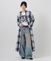 [アップデートして登場!!]チェックシャツワンピース