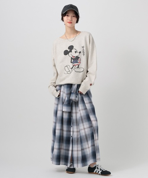 BAYFLOW（ベイフロー）の「[アップデートして登場!!]チェックシャツワンピース（シャツワンピース・レディース・ブラック/イエロー/ブルー/ブラウン・FREE）」の14枚目の写真