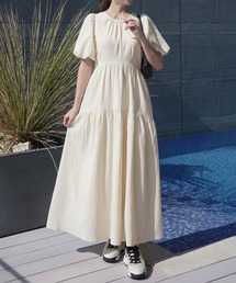 CENEA（セネア）の「バルーンスリーブティアードワンピース（ワンピース）」