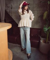 a/mie | ＜ａ＞ソフトストレートデニム / 1216139202(デニムパンツ)