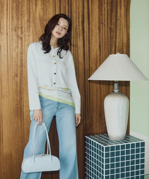 a/mie(アミー)の「<a>ソフトストレートデニム / 1216139202(デニムパンツ・レディース・ブルー系その他/ブルー・MEDIUM/P/S/PSS/SMALL)」の4枚目の写真