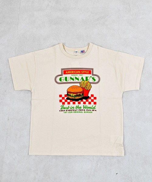 Life Support Products(ライフサポートプロダクツ)の「【COTTON from U.S.A】プリントTシャツ(Tシャツ/カットソー・キッズ・ブルー/オフホワイト/ブラック/アイボリー/チャコール/ミント/ラベンダー/イエロー・80/90/95/100/110/120/130/140/150)」の3枚目の写真