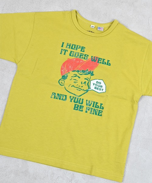 Life Support Products(ライフサポートプロダクツ)の「【COTTON from U.S.A】プリントTシャツ(Tシャツ/カットソー・キッズ・ブルー/オフホワイト/ブラック/アイボリー/チャコール/ミント/ラベンダー/イエロー・80/90/95/100/110/120/130/140/150)」の22枚目の写真