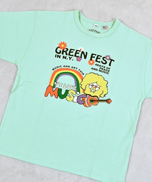 Life Support Products(ライフサポートプロダクツ)の「【COTTON from U.S.A】プリントTシャツ(Tシャツ/カットソー・キッズ・ブルー/オフホワイト/ブラック/アイボリー/チャコール/ミント/ラベンダー/イエロー・80/90/95/100/110/120/130/140/150)」の19枚目の写真