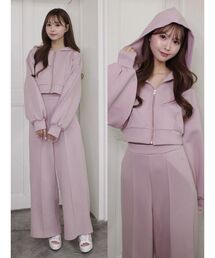 EATME | 【SETUP】ロゴ刺しゅう入りショートパーカー(パーカー)