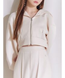 EATME | 【SETUP】ロゴ刺しゅう入りショートパーカー(パーカー)