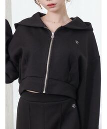 EATME | 【SETUP】ロゴ刺しゅう入りショートパーカー(パーカー)