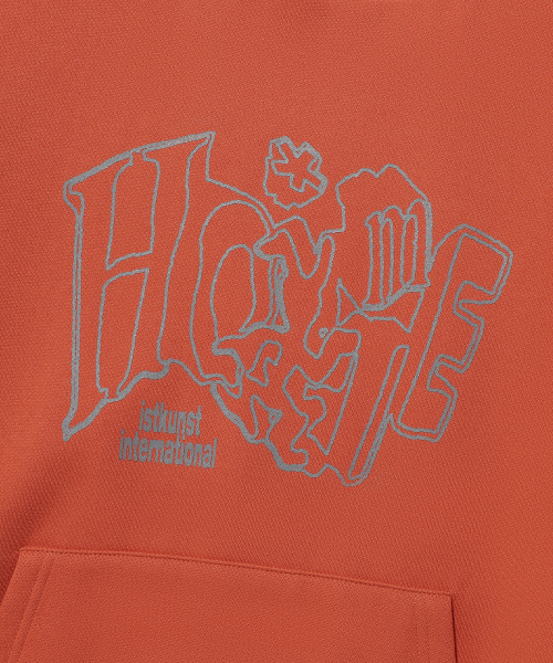 ISTKUNST(イストクンスト)の「WINDING HOMIE HOODIE_CORAL(IK2DFMM436A)(パーカー・レディース・その他・L/M/S)」の4枚目の写真