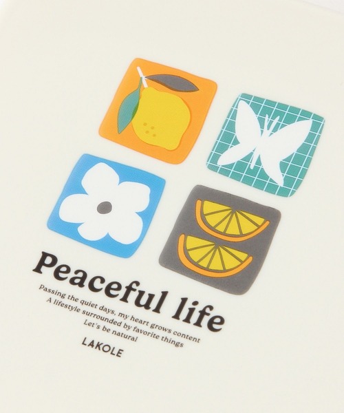 LAKOLE（ラコレ）の「【入園入学にも】[FRUITS AND BLOOM]ランチケース3点セット / 612307（お弁当箱・レディース・イエロー/ライトブルー・FREE）」の4枚目の写真