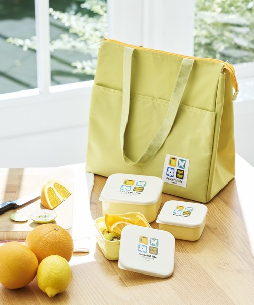 LAKOLE（ラコレ）の「【入園入学にも】[FRUITS AND BLOOM]ランチケース3点セット / 612307（お弁当箱・レディース・イエロー/ライトブルー・FREE）」の16枚目の写真