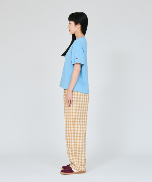 Champion(チャンピオン)の「【Champion/チャンピオン】レディース ショートスリーブTシャツ(Tシャツ/カットソー・レディース・グレイッシュブルー/ブラック系その他/ブラウン系/モスグリーン/ホワイト/ネイビー・LARGE/MEDIUM)」の19枚目の写真